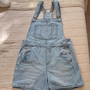 Levi's Classic Blue Denim Overalls